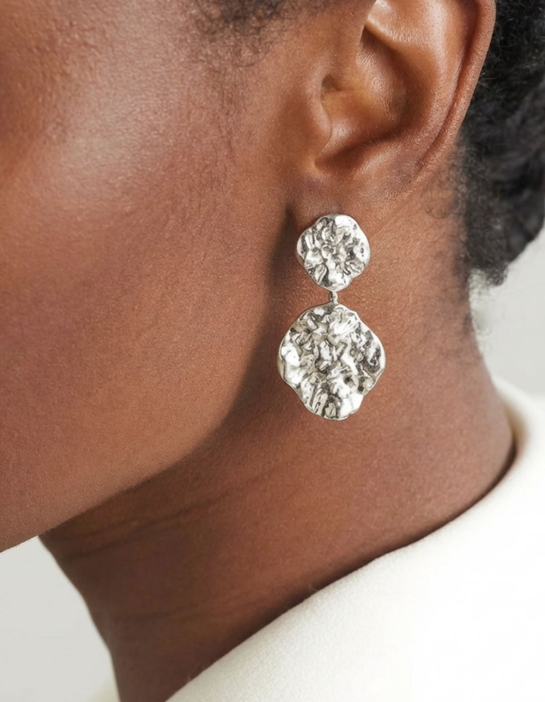 Mini Zuri Silver Earrings by Jessica K on curated-crowd.com