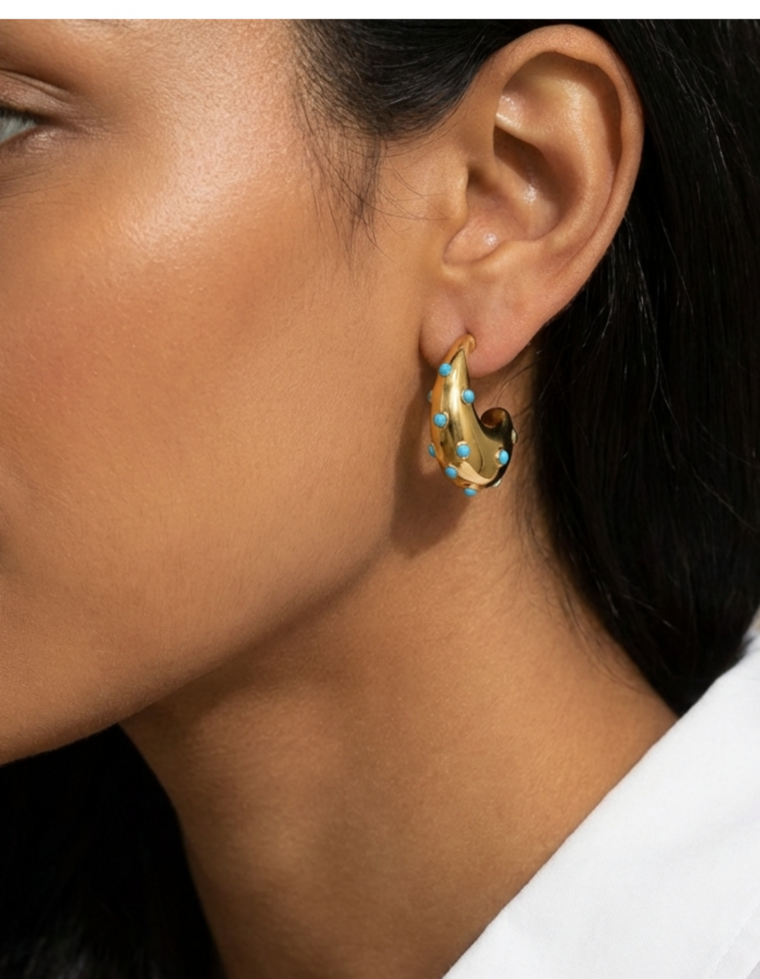 Inoui Earrings Turquoise by Jessica K on curated-crowd.com