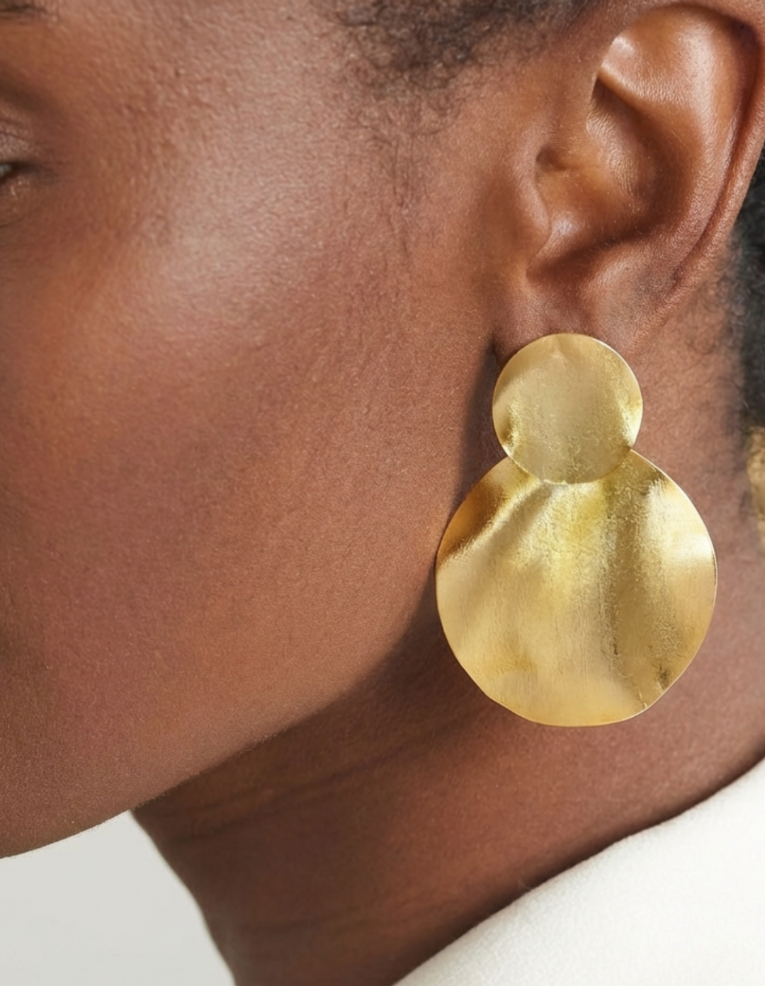 Fay Earrings Gold by Jessica K on curated-crowd.com