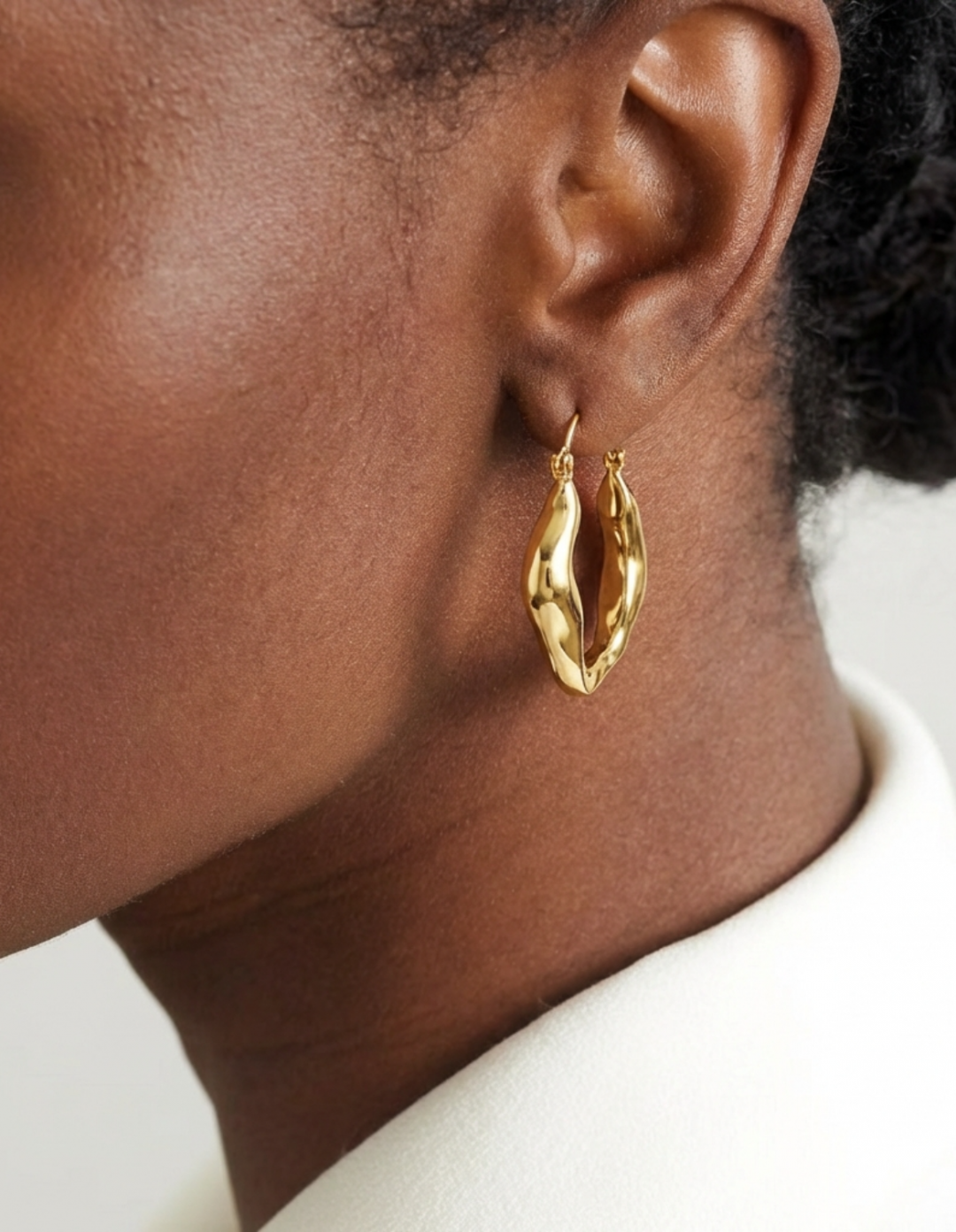 Algea Earrings Gold by Jessica K on curated-crowd.com