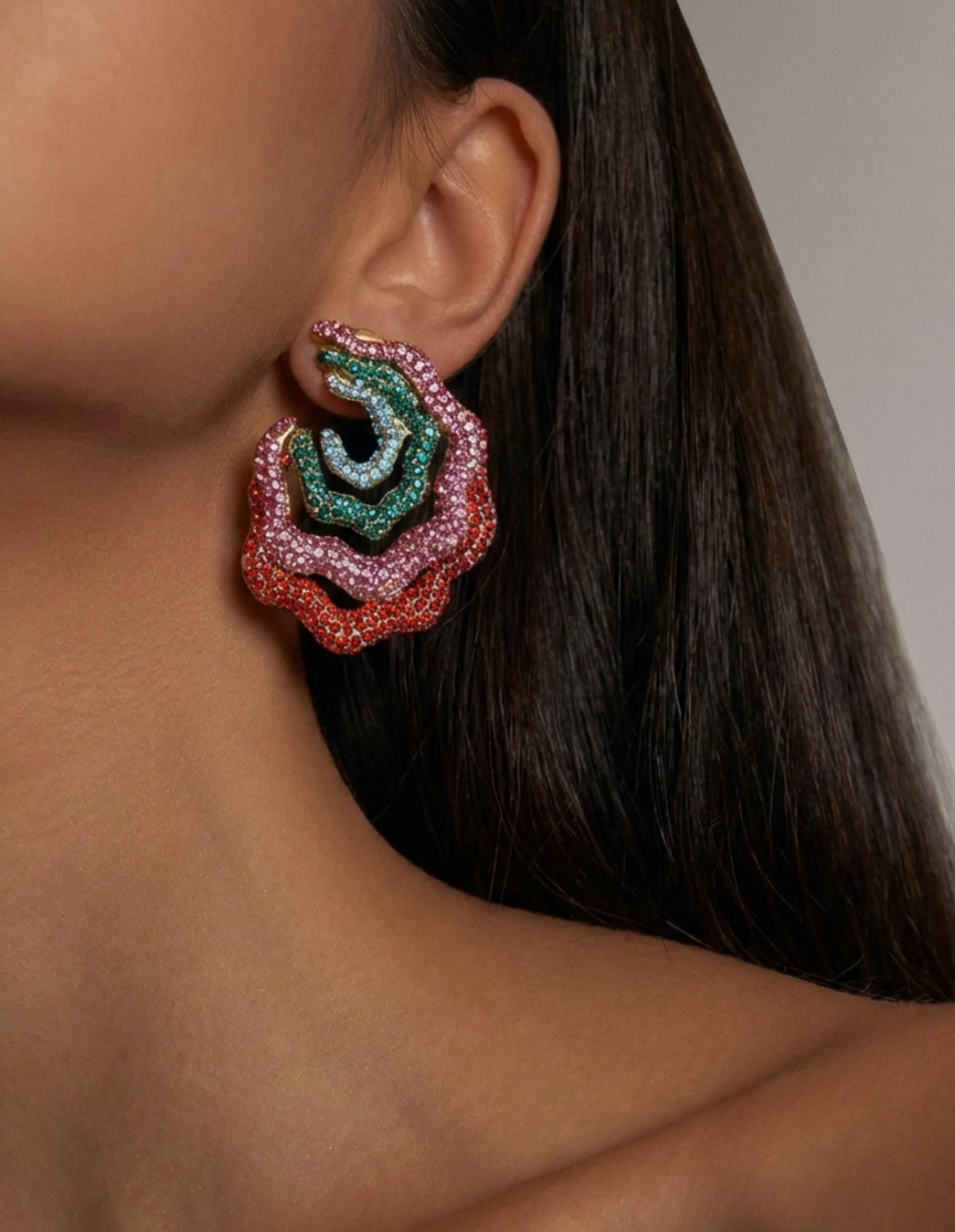 Strass Earrings by Jessica K on curated-crowd.com