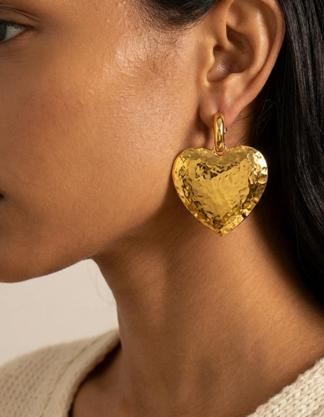 Cora Earrings Gold by Jessica K on curated-crowd.com