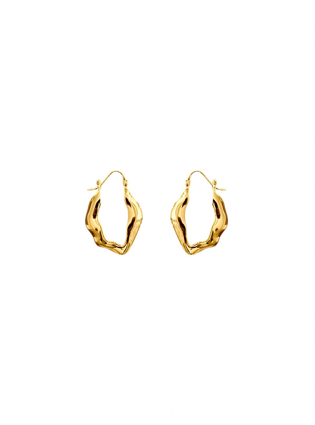 Algea Earrings Gold by Jessica K on curated-crowd.com