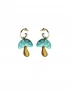 Trumpet Earrings Aqua by Jessica K on curated-crowd.com