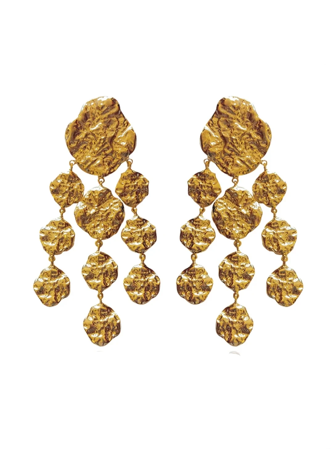 Phili Earrings Gold by Jessica K on curated-crowd.com