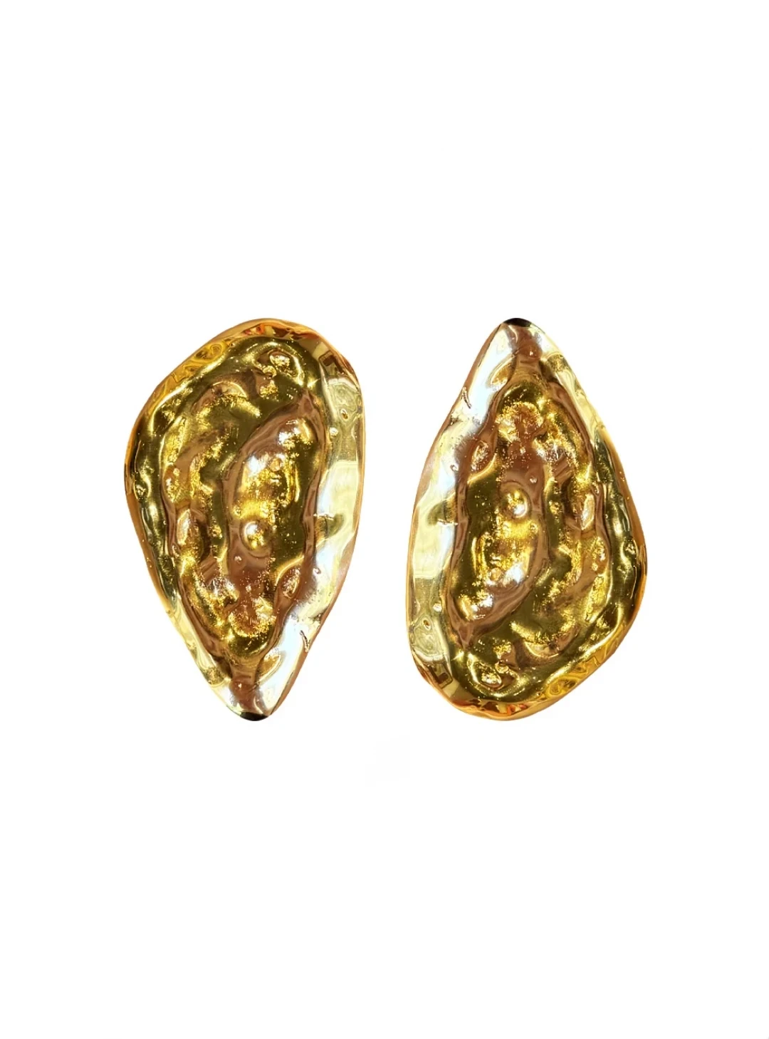 Jasper Earrings Gold by Jessica K on curated-crowd.com