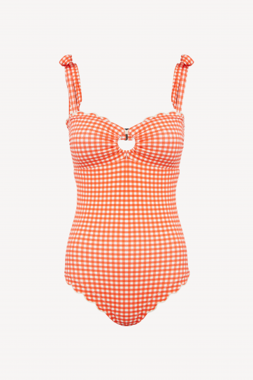 Florentine Swimsuit in Orange by PAPER London on curated-crowd.com