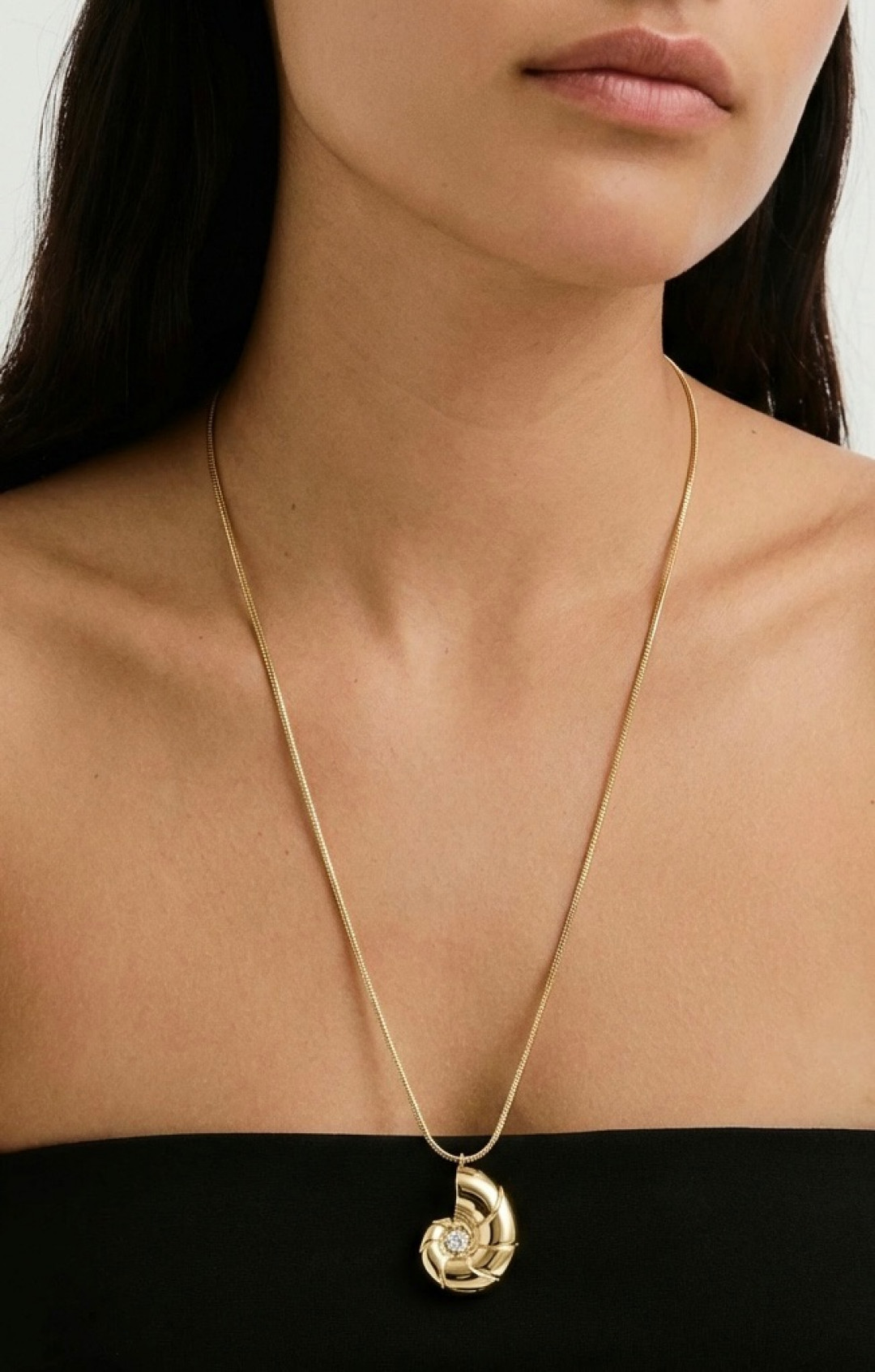 Snail Gold Pendant by Studio Liberté on curated-crowd.com