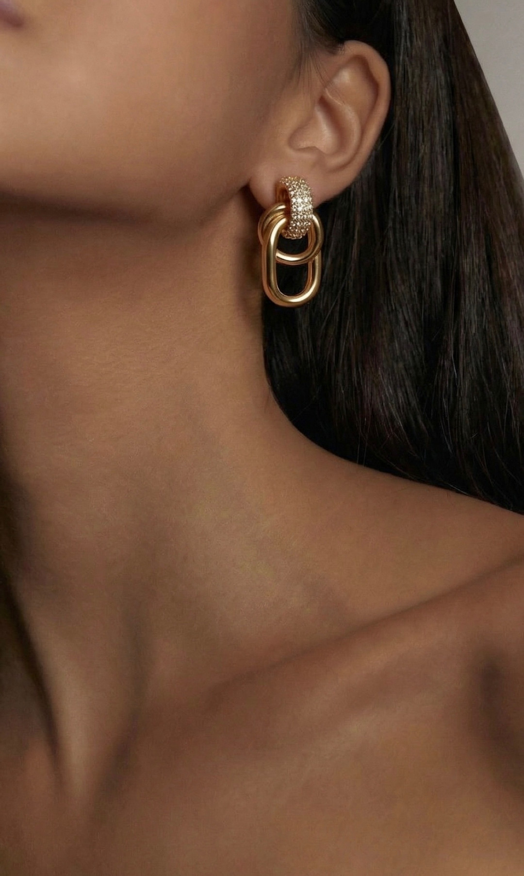 Stella Earrings Gold by Studio Liberté on curated-crowd.com