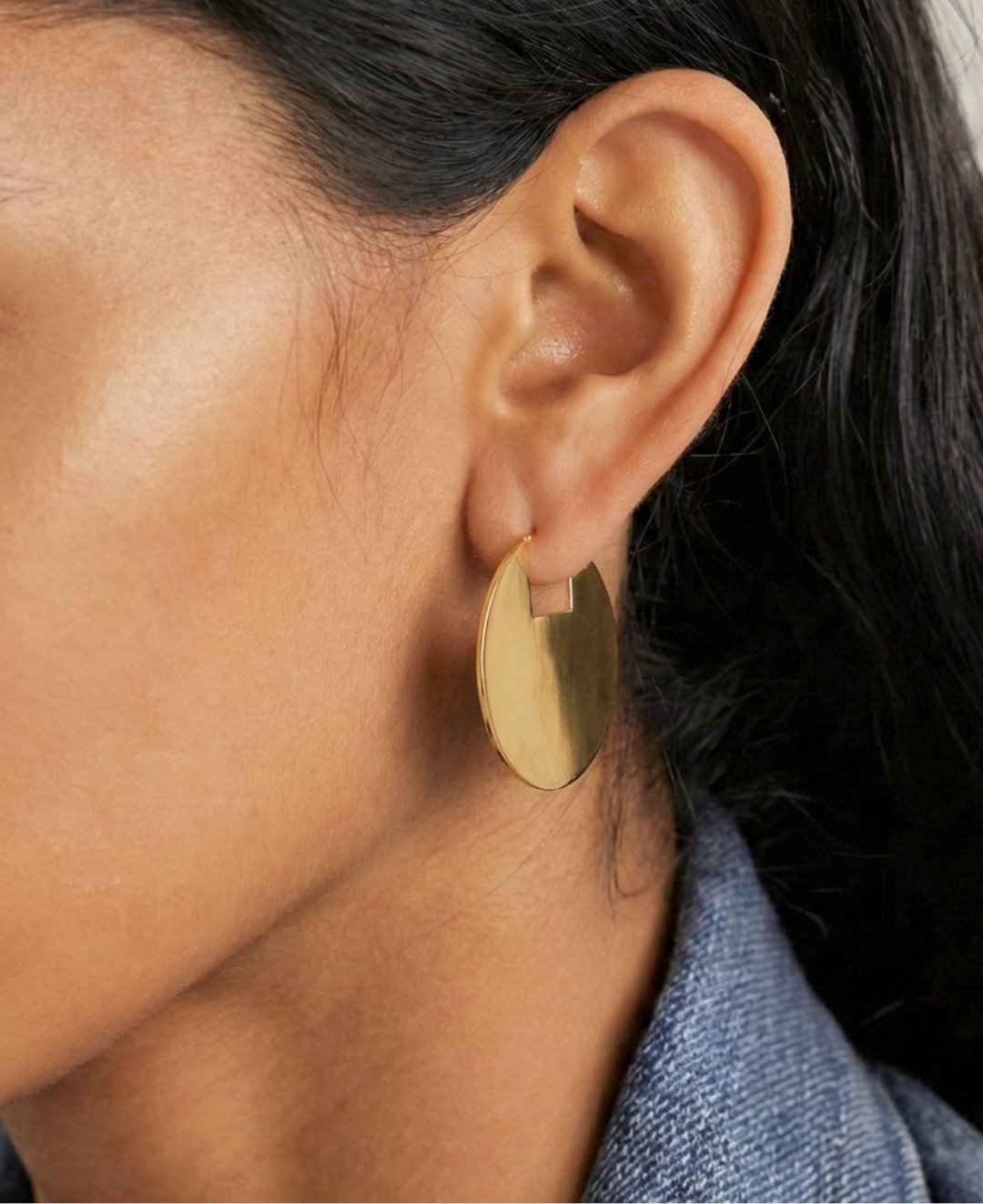Large Disc Earrings by Tay Jewellery on curated-crowd.com