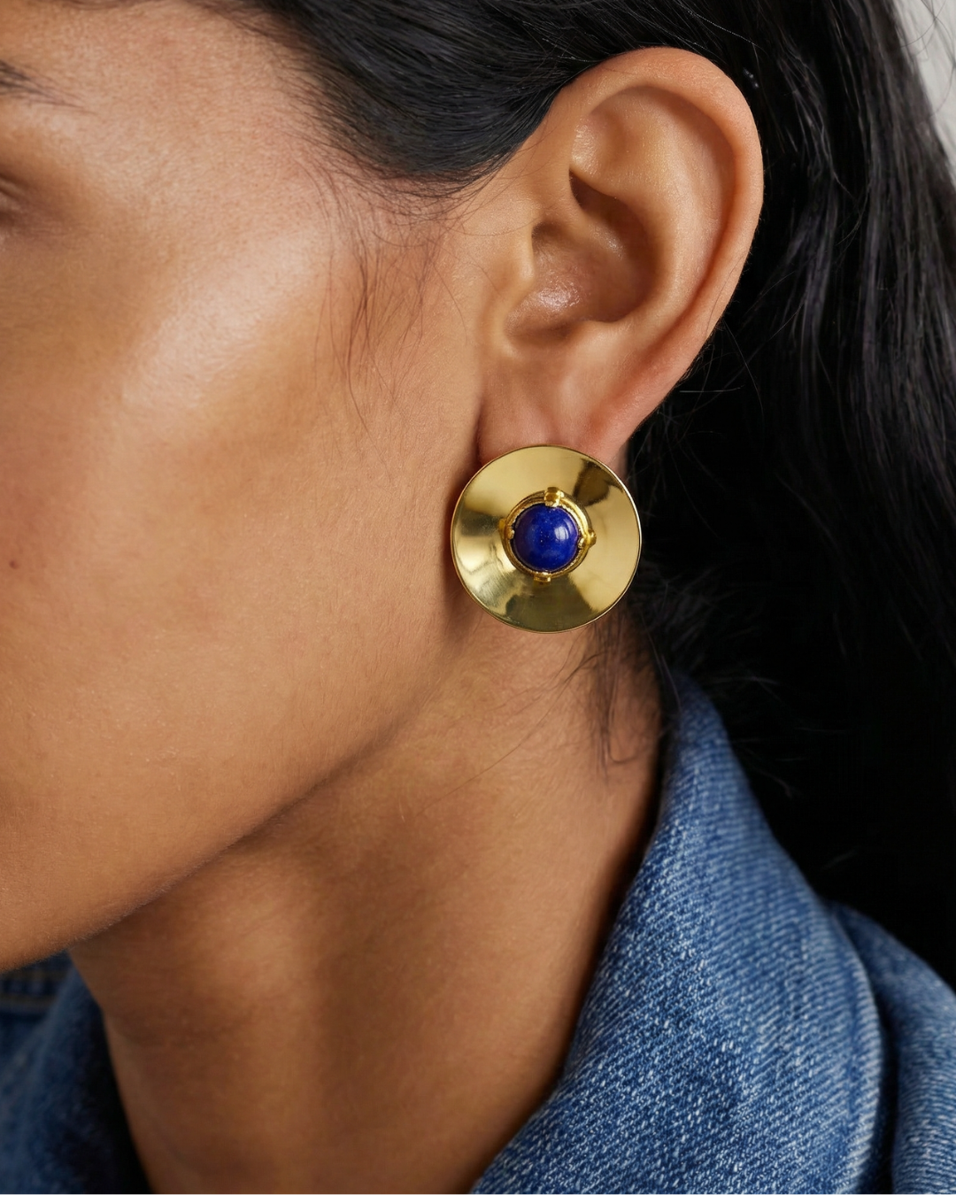 Lapis Satellite Earrings by Tay Jewellery on curated-crowd.com