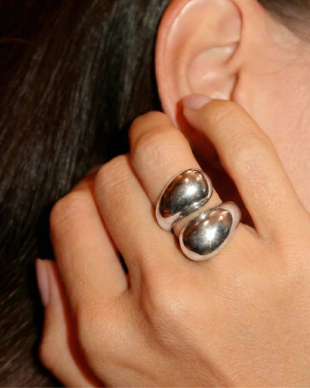 Silver Polished Suzanne Ring by Tay Jewellery on curated-crowd.com