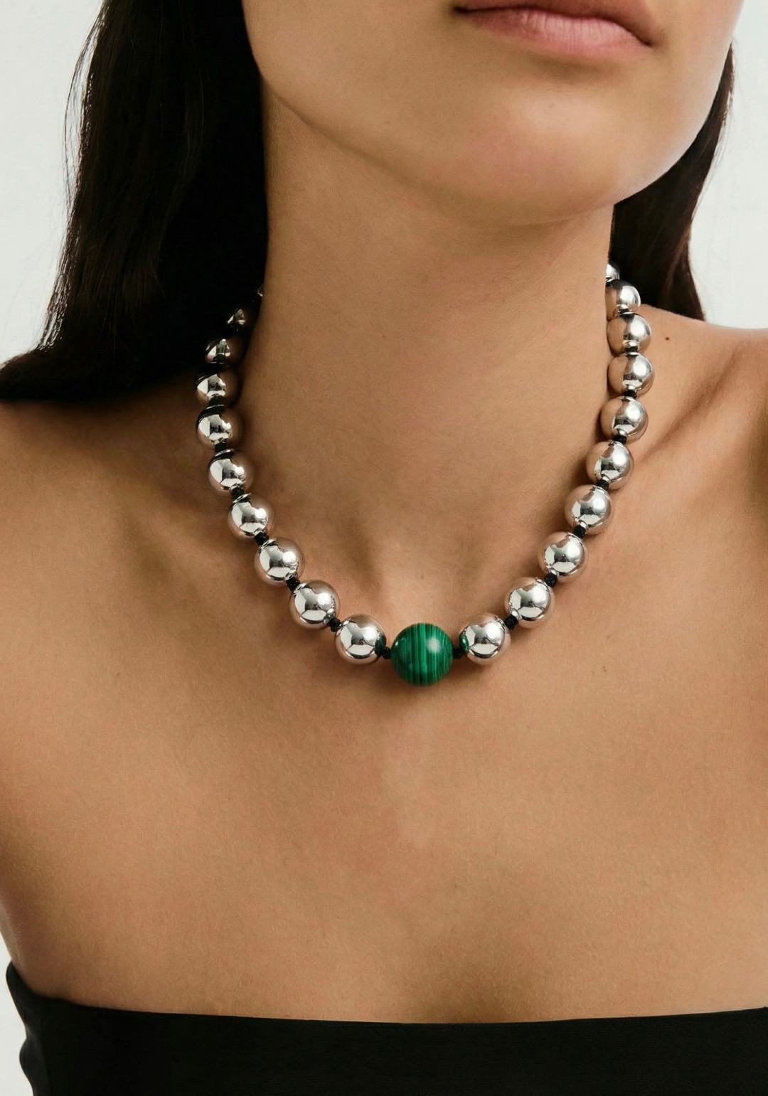 Aria Silver Necklace by Studio Liberté on curated-crowd.com