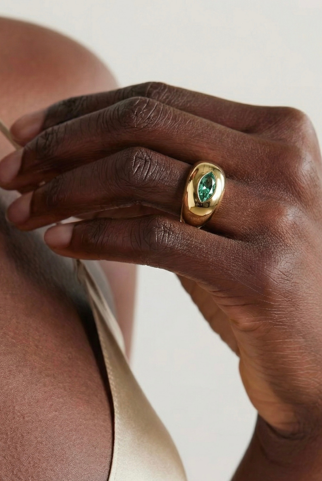 Lucie Green Ring by Studio Liberté on curated-crowd.com