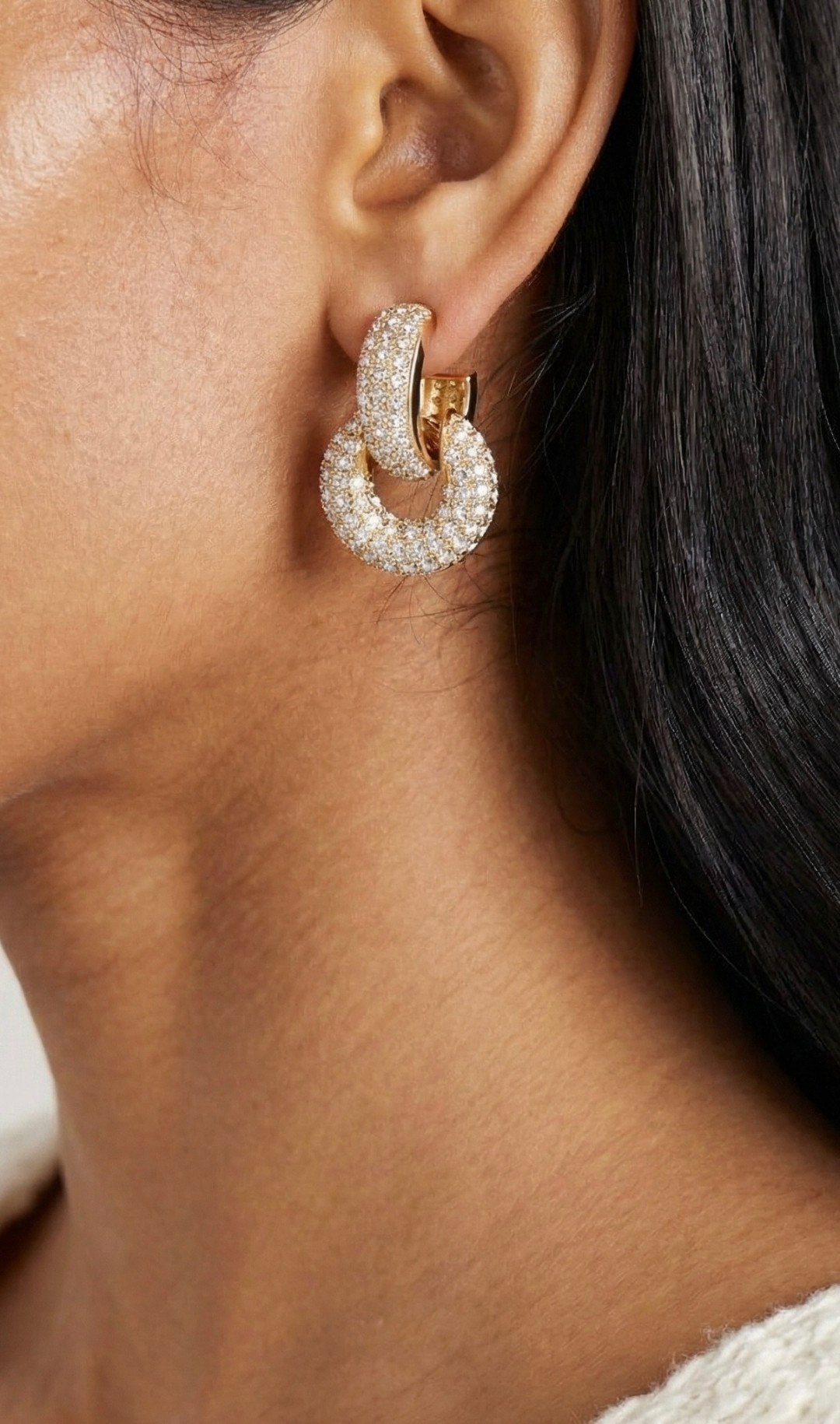 Bella Hoop Earrings by Studio Liberté on curated-crowd.com