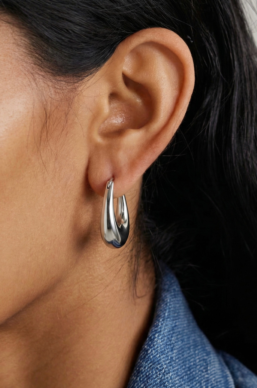 Natalie Silver Earrings by Studio Liberté on curated-crowd.com