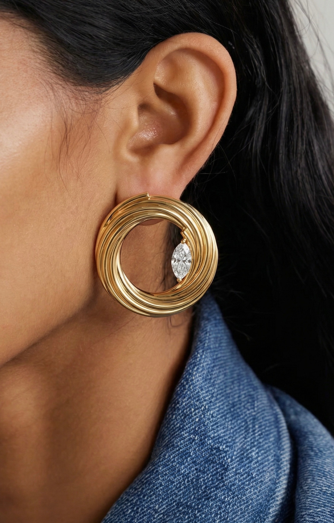 Cheri Hoop Earrings by Studio Liberté on curated-crowd.com