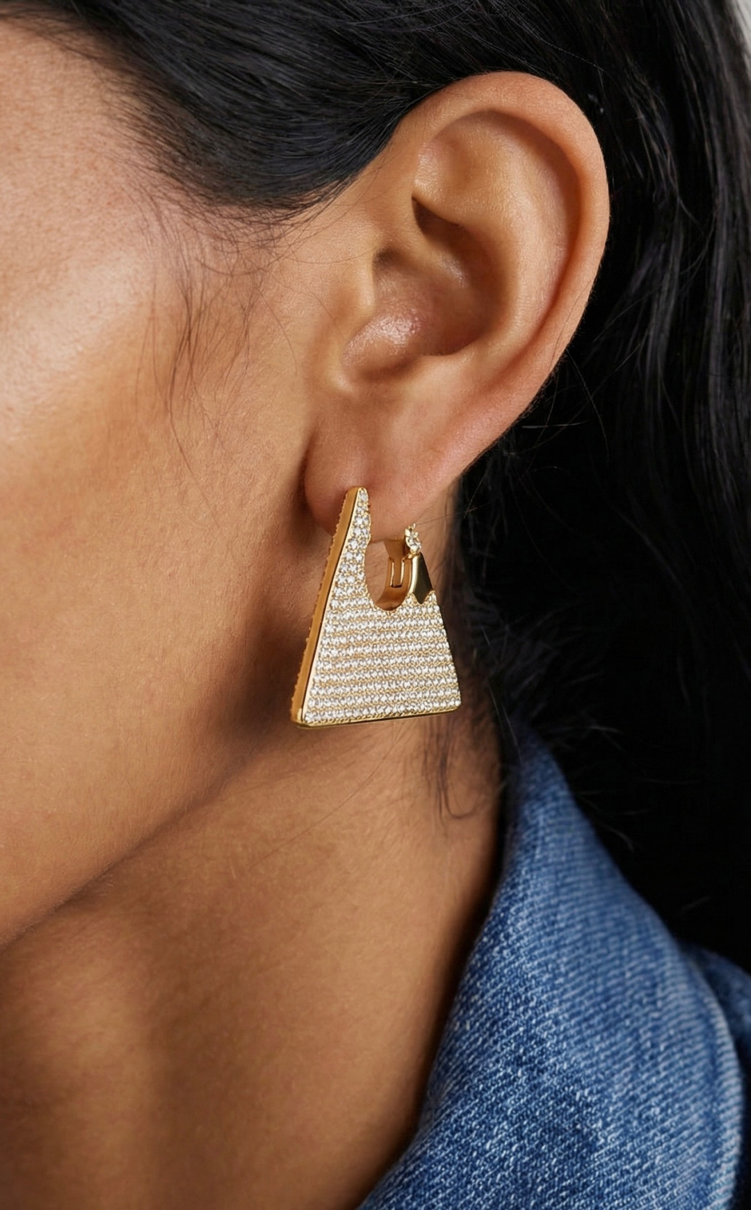 Alaia Gold Hoop Earrings by Studio Liberté on curated-crowd.com