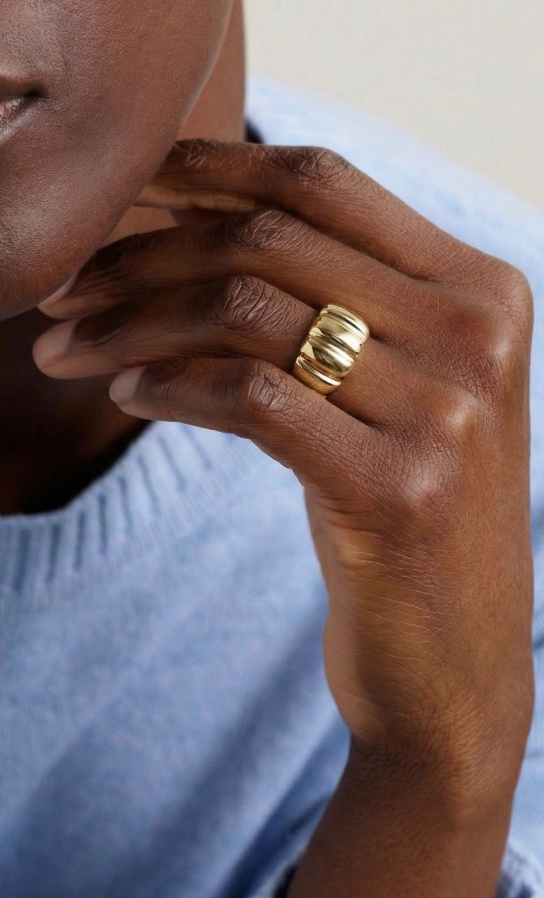 Chiara Gold Ring by Studio Liberté on curated-crowd.com