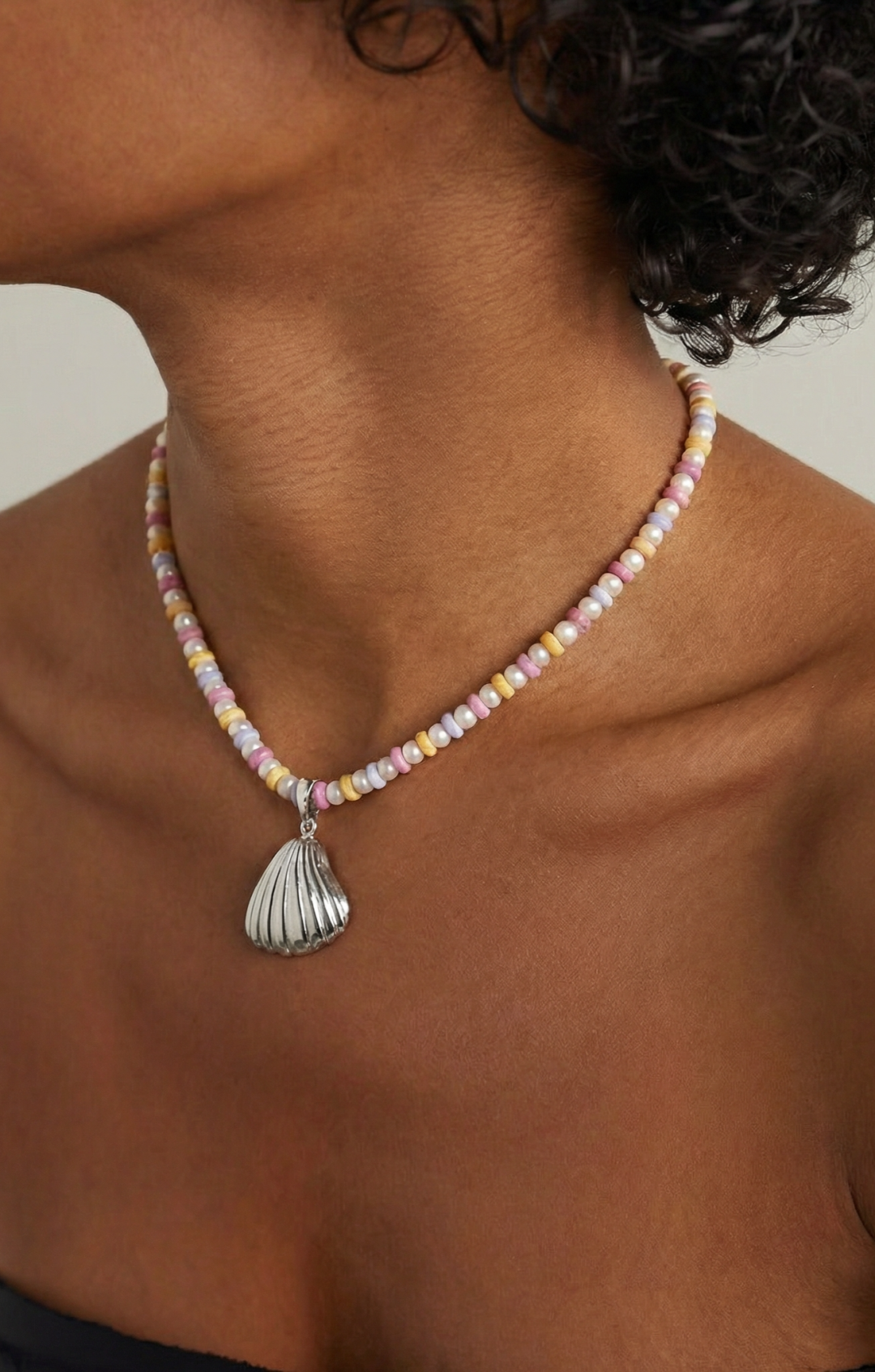 Rainbow Pearl Choker by Studio Liberté on curated-crowd.com