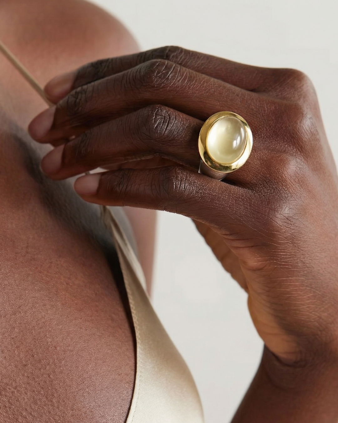 Prehnite Set Deb's Ring (Small) by Tay Jewellery on curated-crowd.com