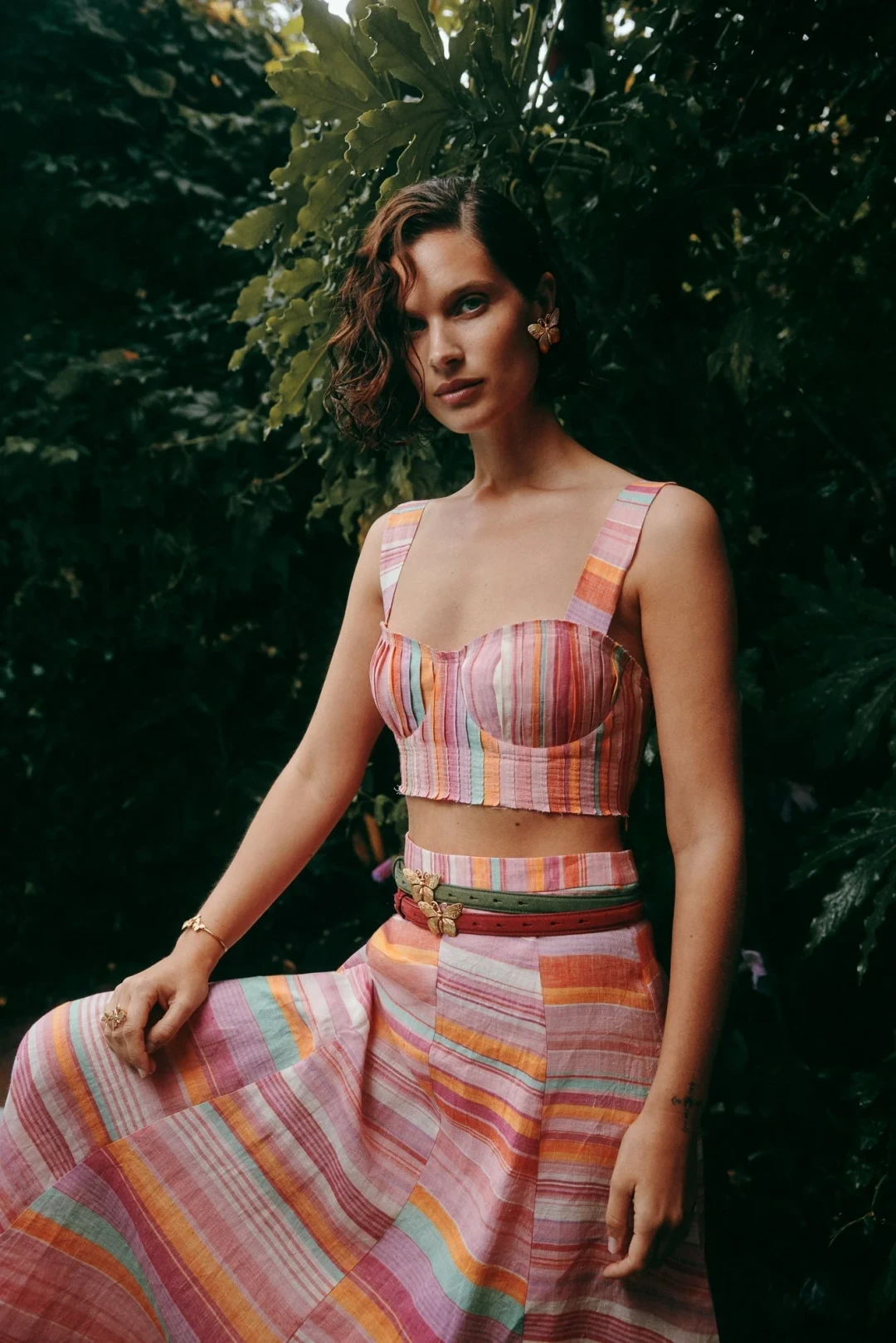 Farfalla Belt Pink by Sonia Petroff on curated-crowd.com