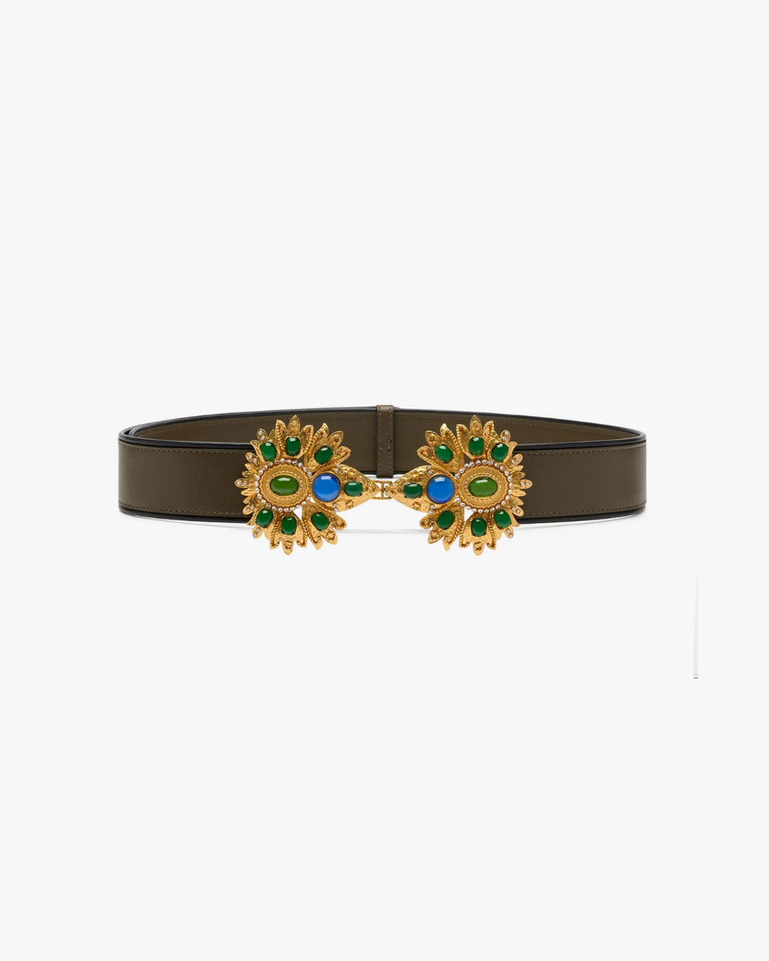 Desert Rose Leather Belt by Sonia Petroff on curated-crowd.com