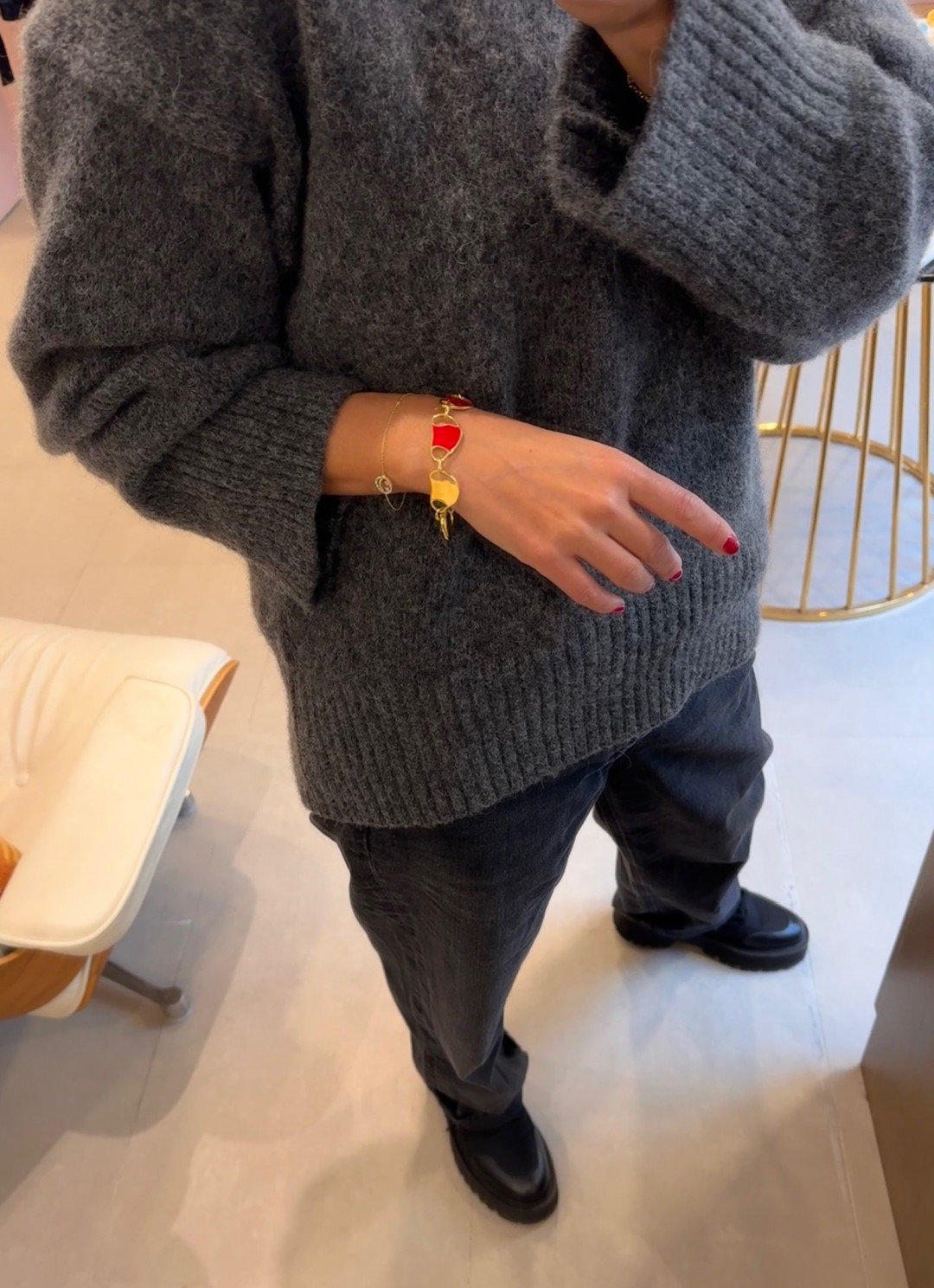 Camille Duo Bracelet in Black and Red by BOULO on curated-crowd.com