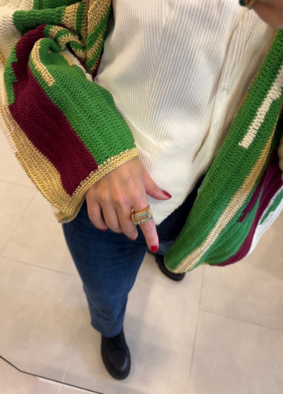 Green Amethyst Set Castillo Ring by Tay Jewellery on curated-crowd.com