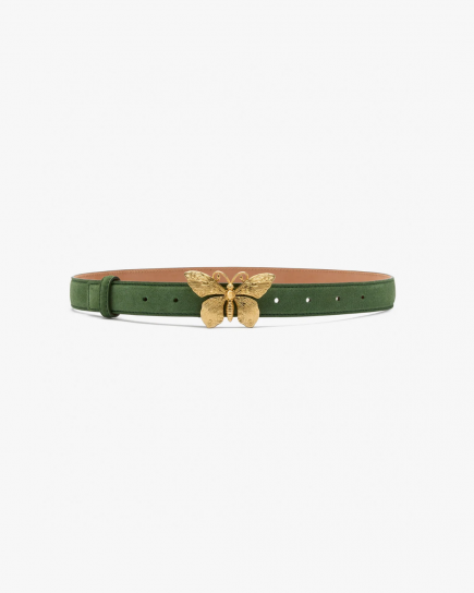 Farfalla Belt Green by Sonia Petroff on curated-crowd.com