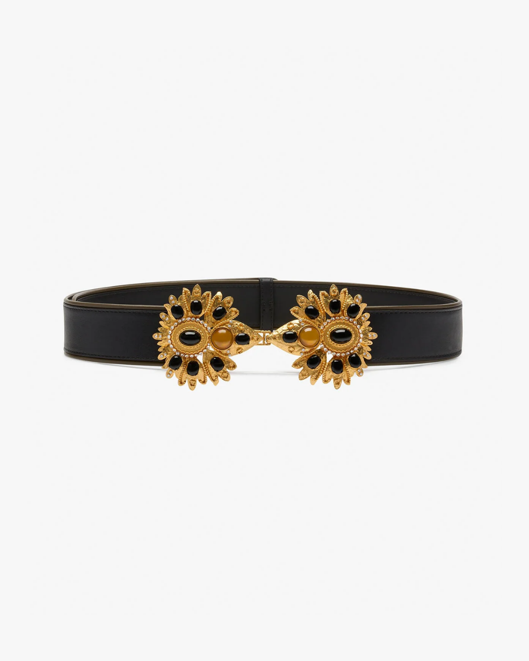 Desert Rose Leather Belt by Sonia Petroff on curated-crowd.com
