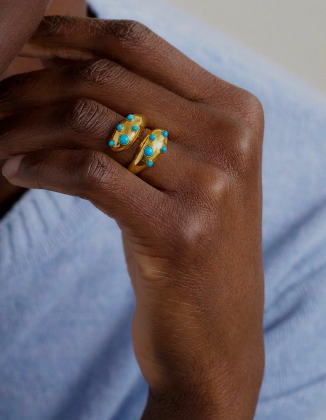 Dolphin Ring Turquoise by Jessica K on curated-crowd.com