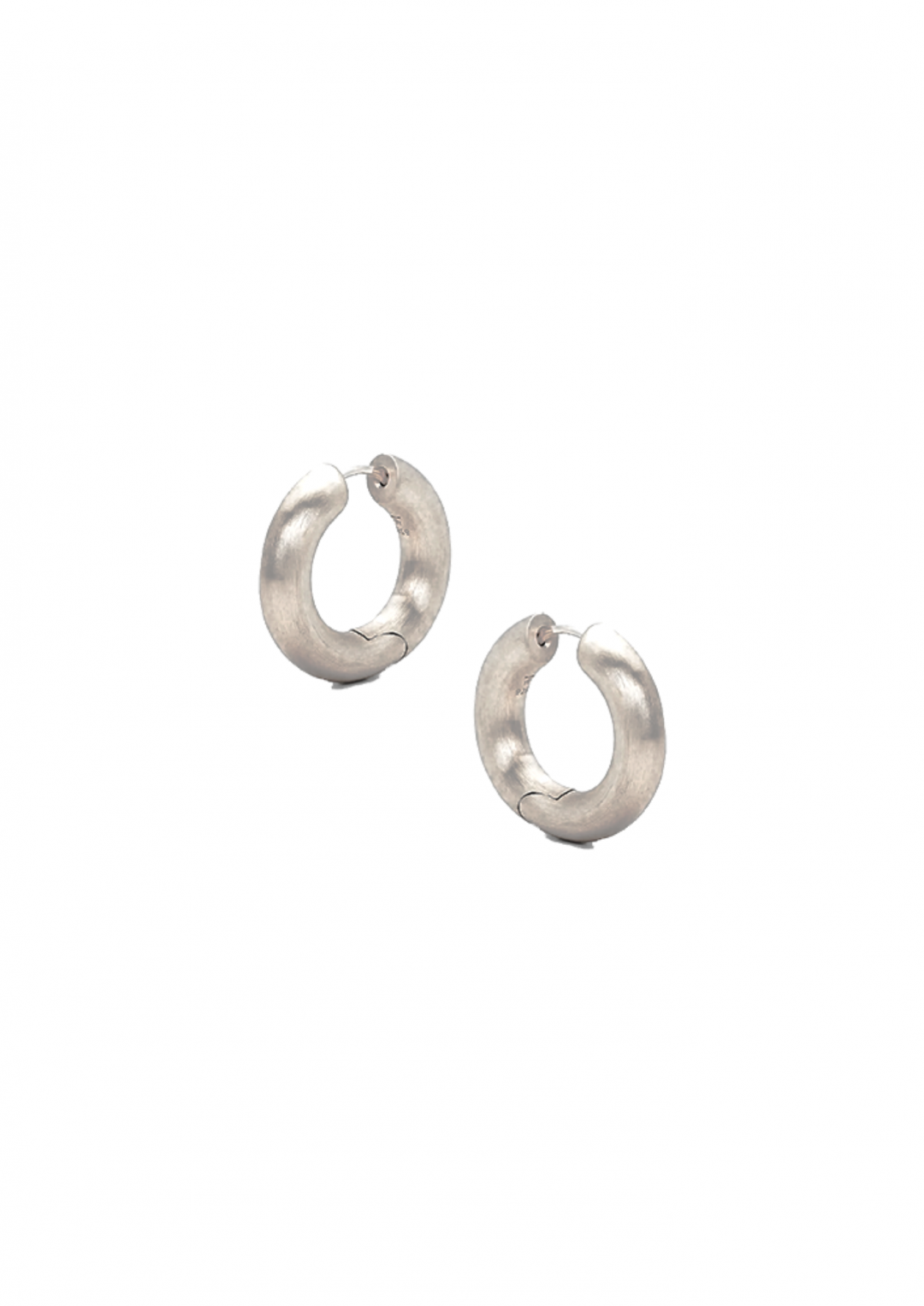 Matte Hoops Silver by Studio Liberté on curated-crowd.com
