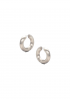 Matte Hoops Silver by Studio Liberté on curated-crowd.com
