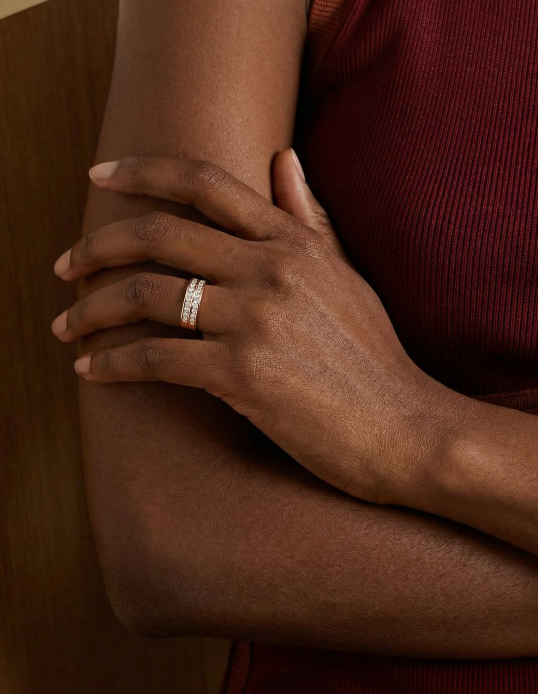 Rosa Duo Diamond Band by Kiaash on curated-crowd.com