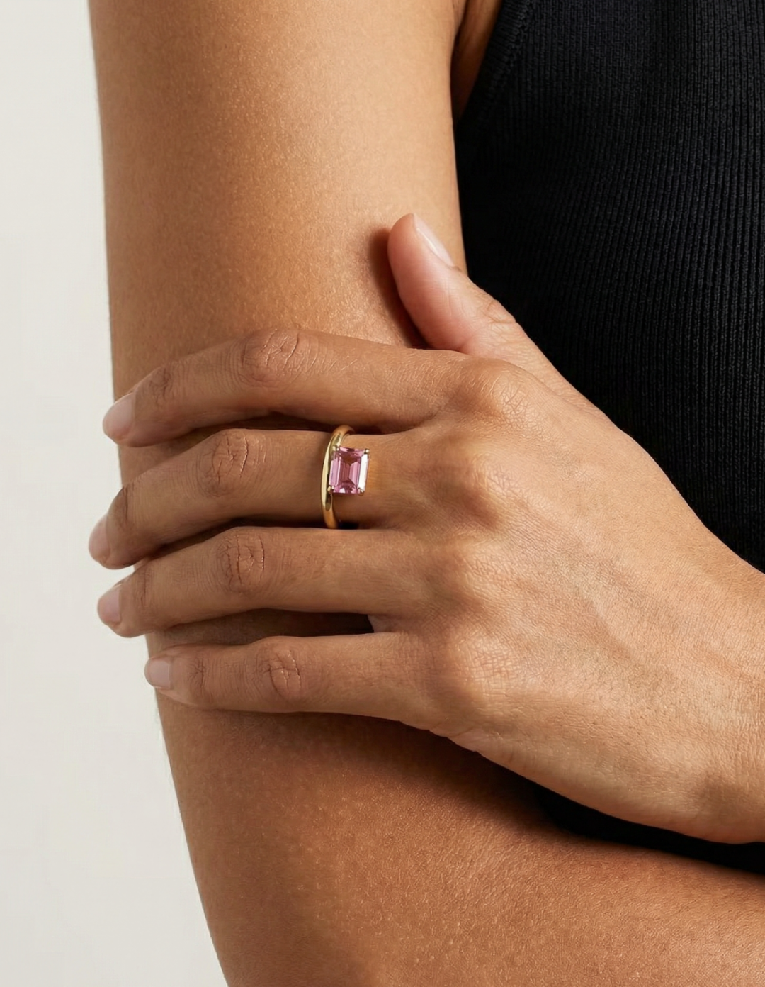 Zuri Pink Tourmaline Ring by Kiaash on curated-crowd.com