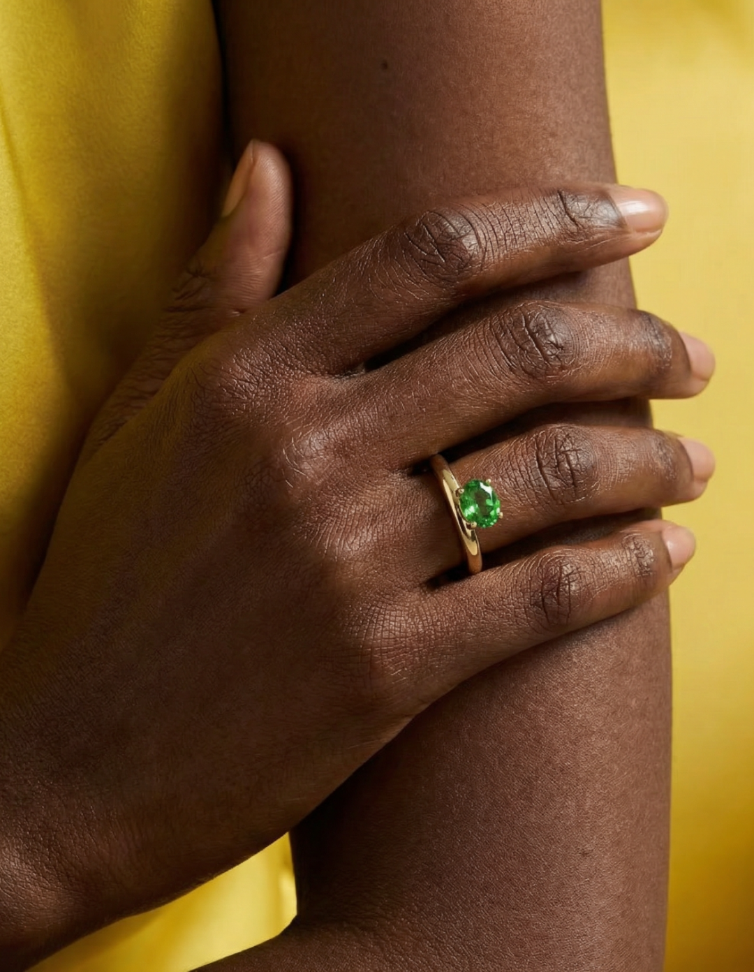 Zuri Green Tsavorite Ring by Kiaash on curated-crowd.com