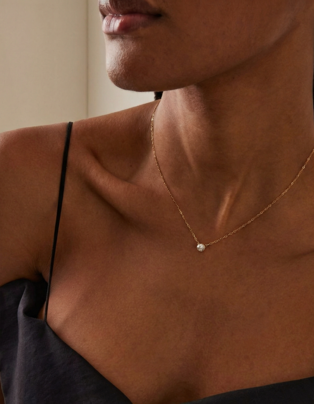 Solitaire Diamond Necklace by Kiaash on curated-crowd.com