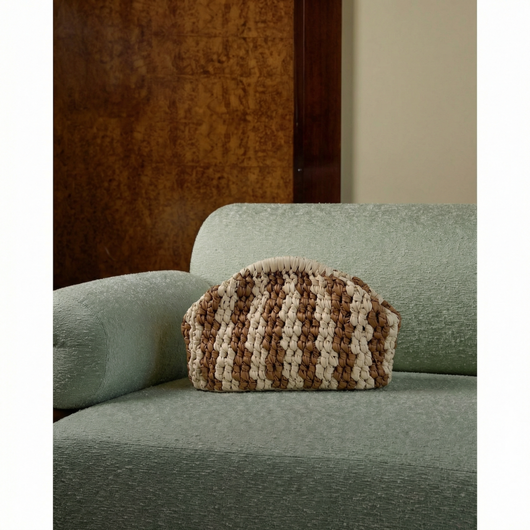 Lily Brown Clutch by DEINO'S on curated-crowd.com