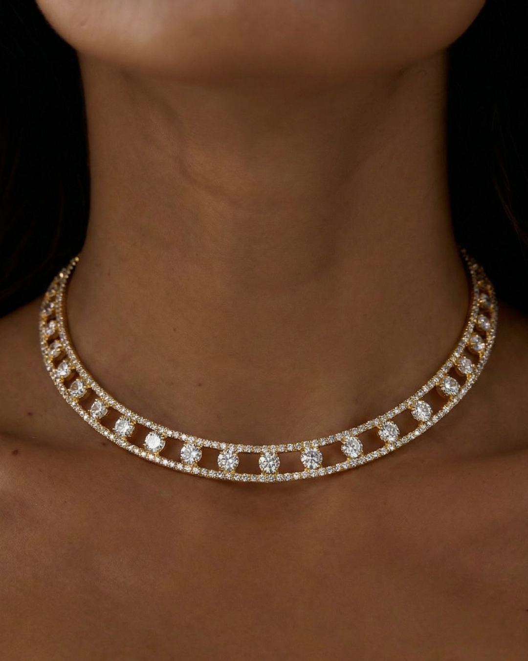 Legacy Choker Yellow Gold and White by Talita London on curated-crowd.com