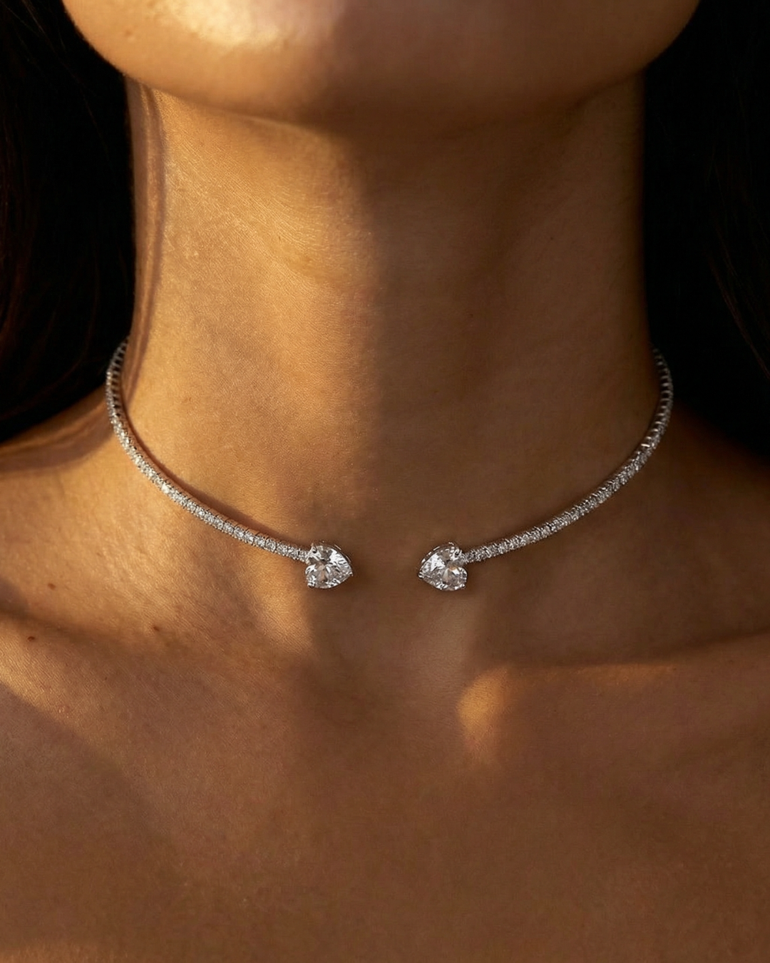 Twilight Silver Choker by Talita London on curated-crowd.com