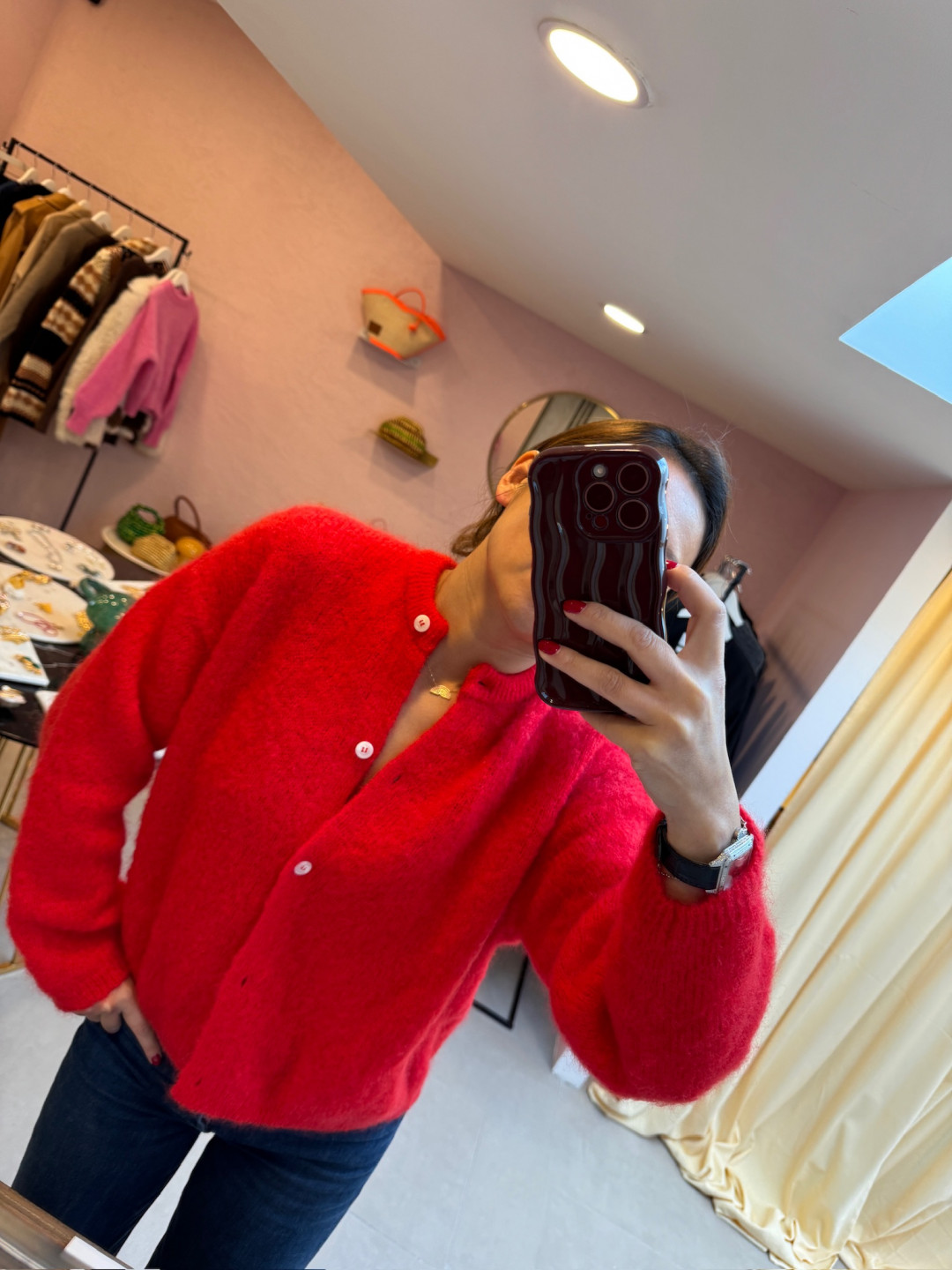 Olivia Mohair Cardigan by Surprise Paris on curated-crowd.com