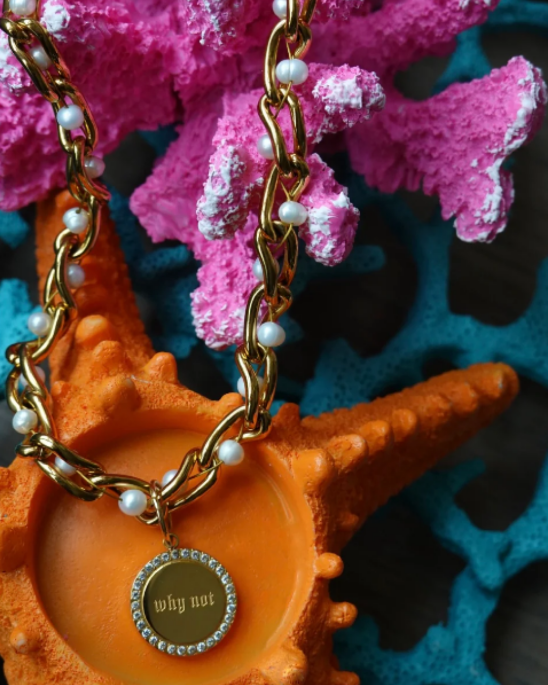 Why Not Pendant Necklace by TRES J on curated-crowd.com