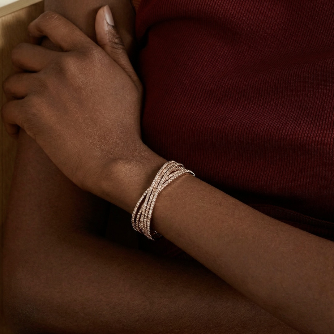 Enigma Bracelet Rose Gold by Talita London on curated-crowd.com