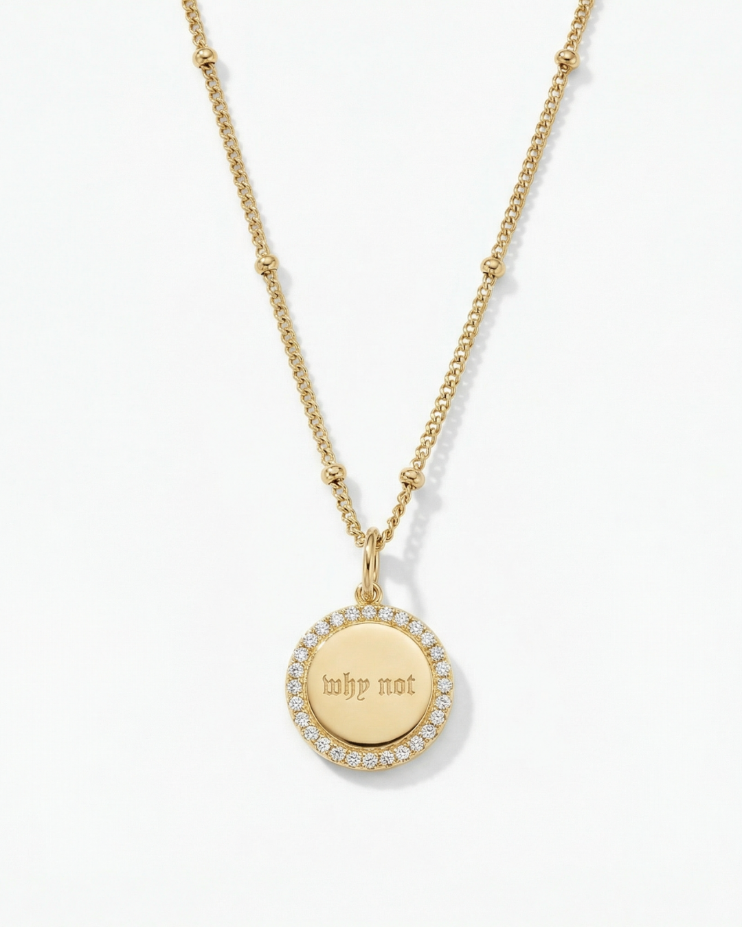 Why Not Pendant Necklace by TRES J on curated-crowd.com