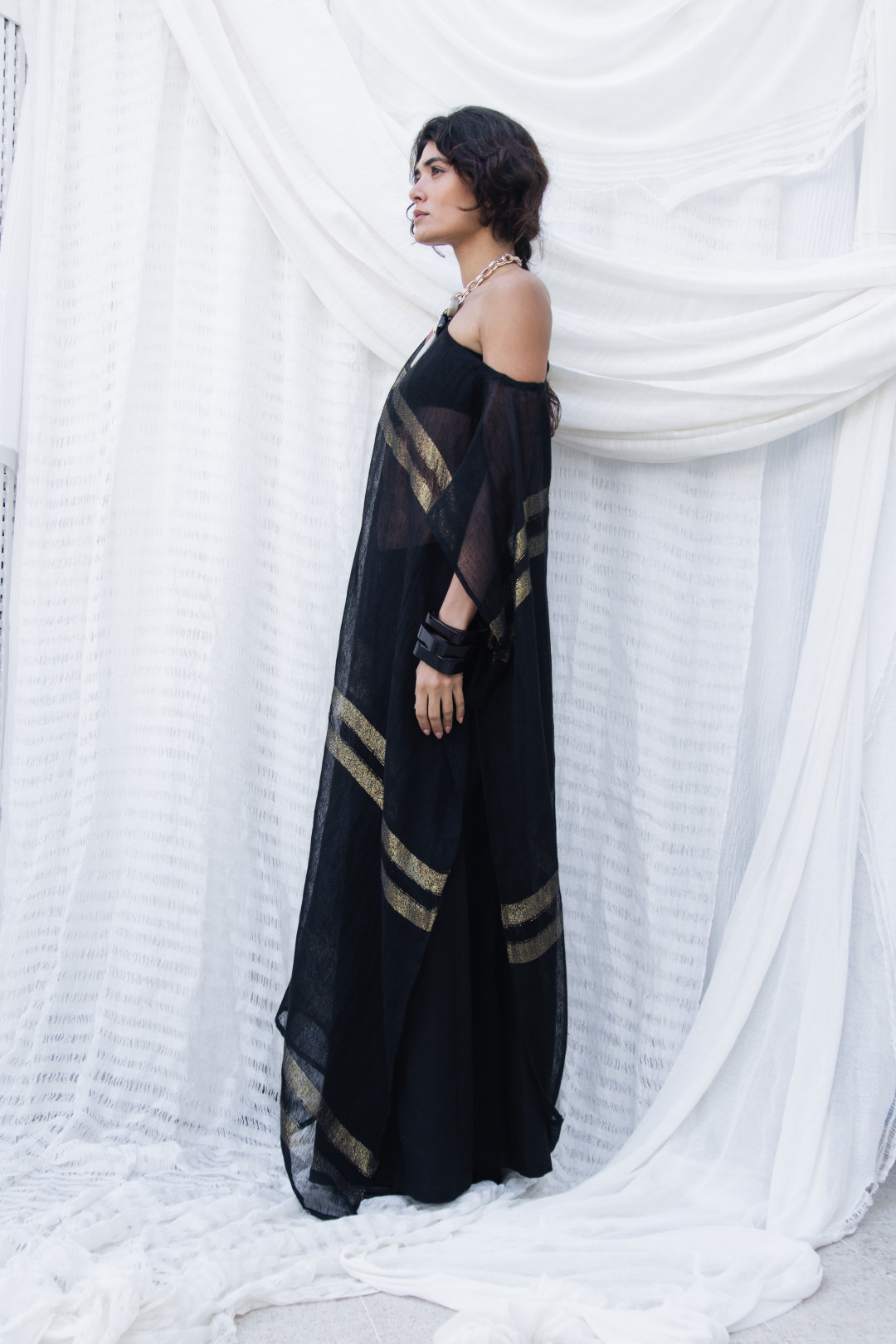 Athena Kaftan Black by BARAA on curated-crowd.com