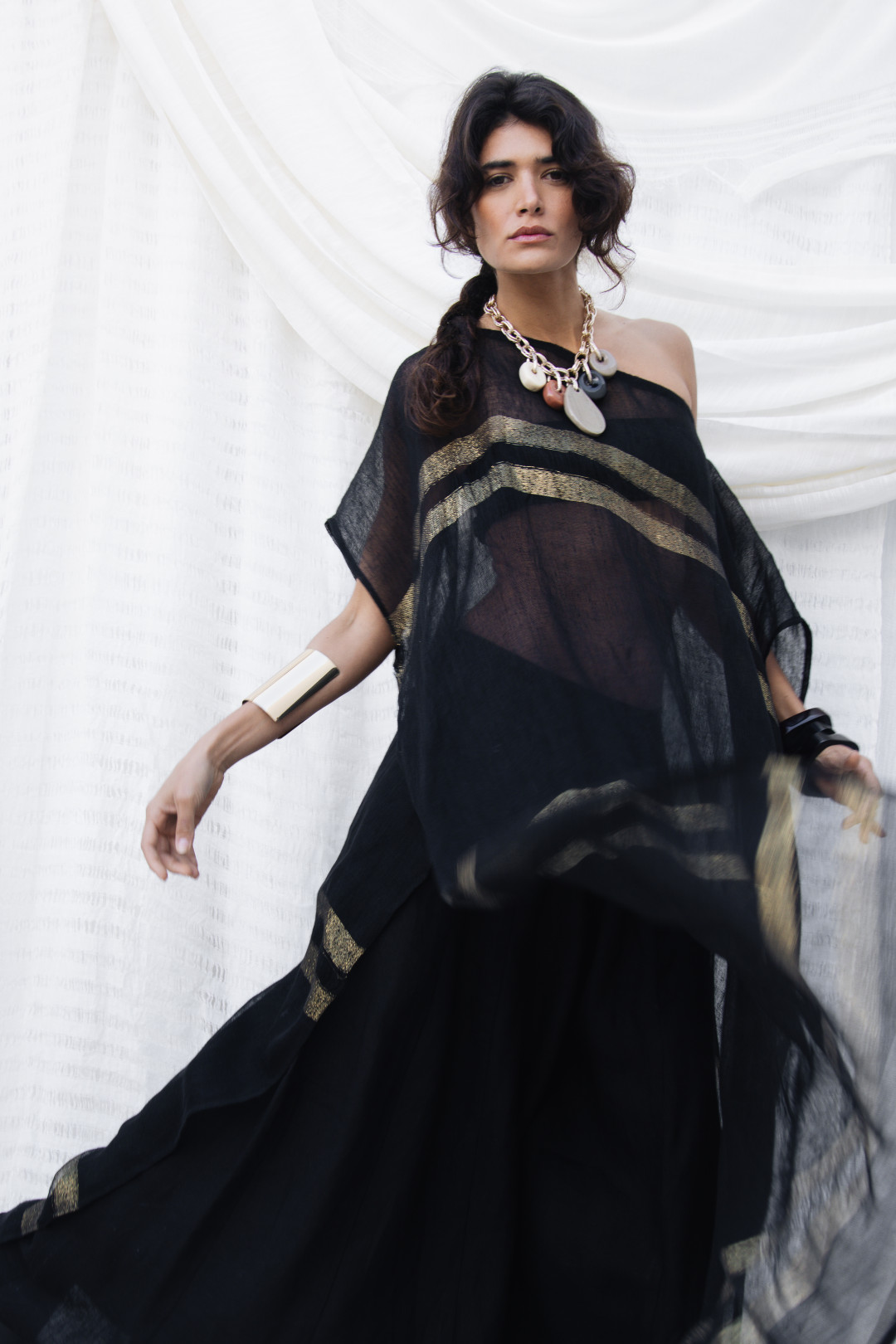 Athena Kaftan Black by BARAA on curated-crowd.com