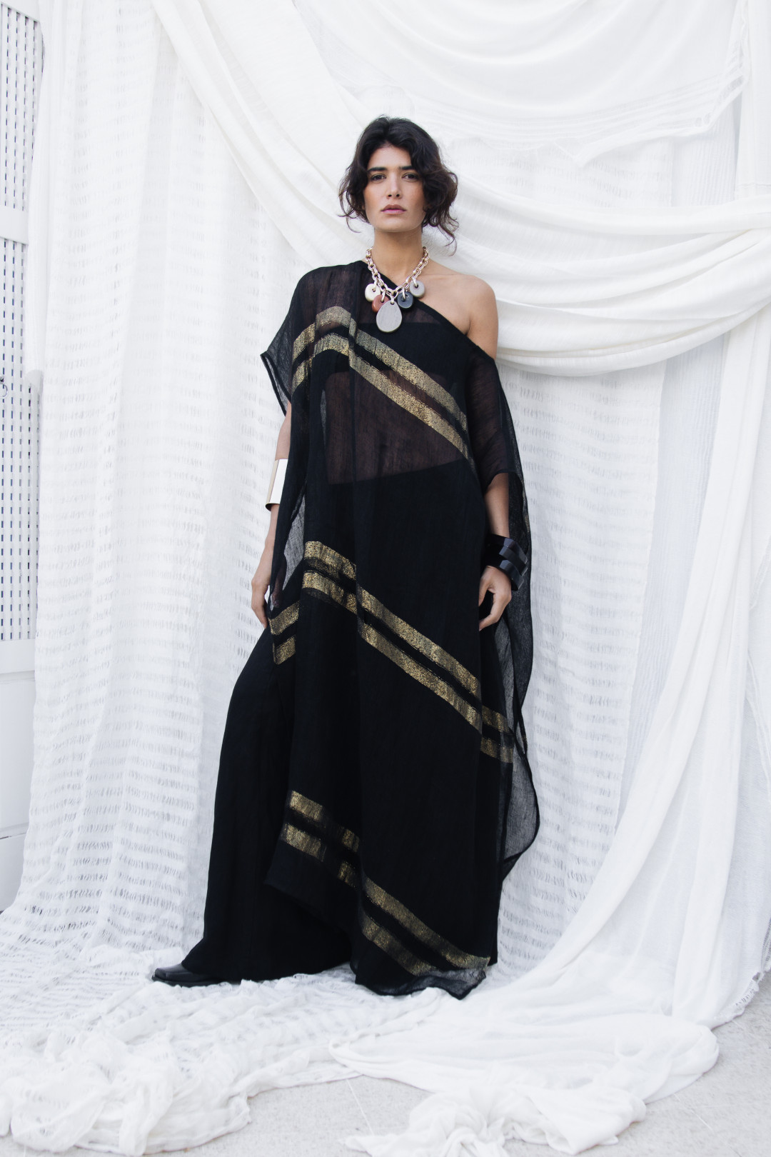 Athena Kaftan Black by BARAA on curated-crowd.com