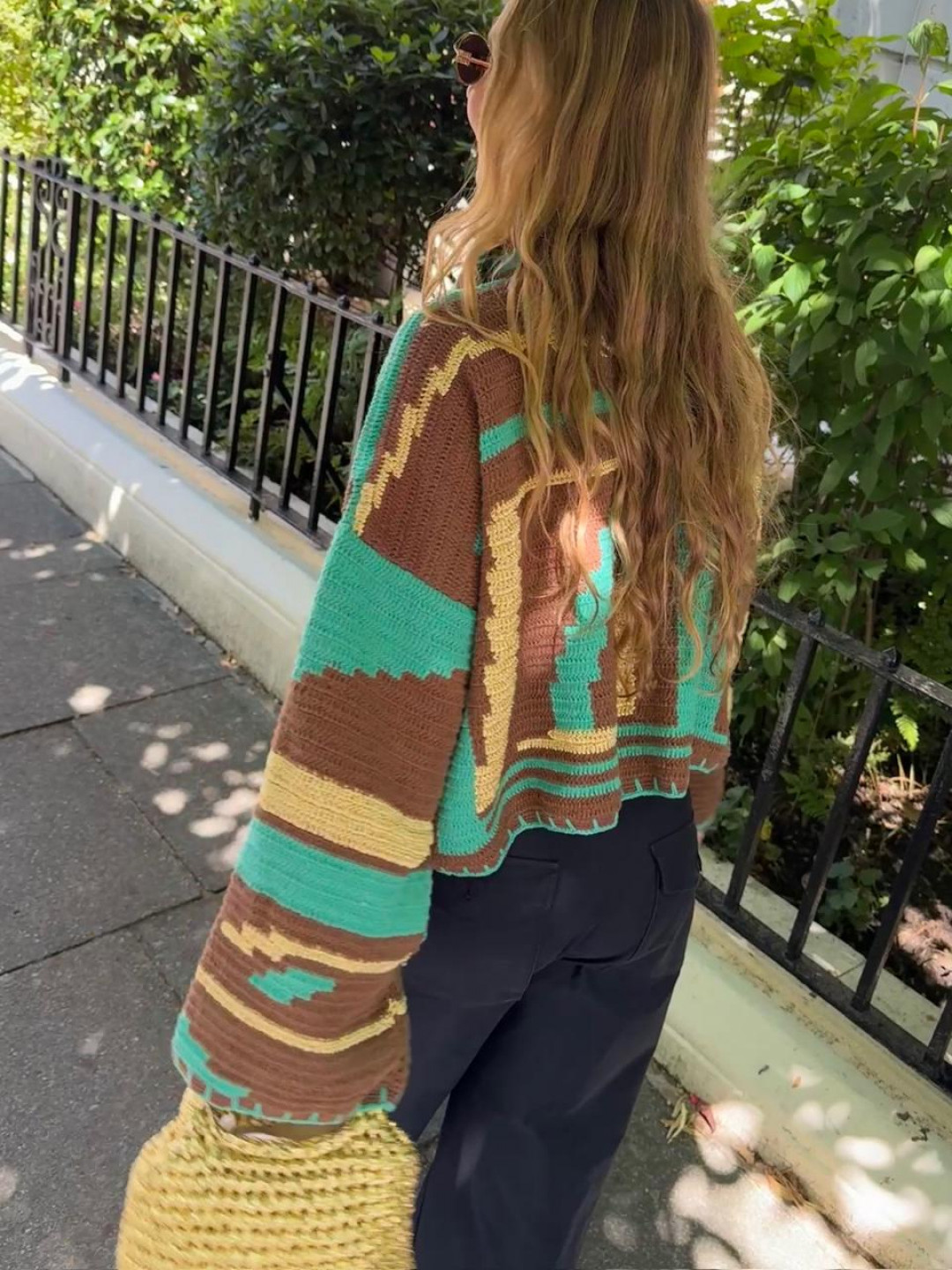 Kiona Jacket Brown/Aqua by Jessica K on curated-crowd.com