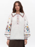 White Embroidered 'Vyshyvanka Yavir' Blouse by Etnodim on curated-crowd.com